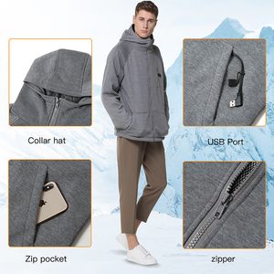 Meilleure veste polaire de sport chauffante de sécurité avec manteau réfléchissant la chaleur avec 5 zones de chauffage - Product Image 4