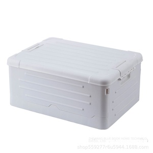Classic Plastic <strong>Stackable</strong> Practical <strong>Crate</strong>. Foldable <strong>Storage</strong> Box with Lid. <strong>Storage</strong> Box. for Home and Garage Organization - Product Image 2