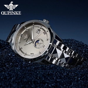 Montre homme OUPINKE 3265, livraison directe, étanche, verre saphir synthétique, haut de gamme, automatique, mécanique. - Product Image 3