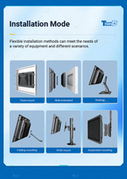 Panel PC Industrial Todo en Uno sin Ventilador con Pantalla Táctil Android A133 y Bisel de Aluminio Ultrafino de 3 mm para Control de Automatización