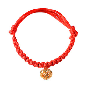 Collier de longévité pour chat, corde rouge avec cloche, réglable pour petits animaux, quatre saisons, motif uni, matériau en polyester - Product Image 5