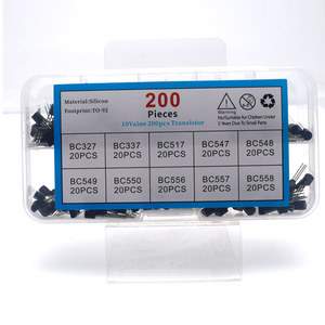 200PCS TO-92 Series Transistor Set 20pcs de chacune des 10 tailles BC327 BC337 BC517 <span class=keywords><strong>BC547</strong></span> BC548 BC549 BC550 BC556 <span class=keywords><strong>BC557</strong></span> BC558 - Product Image 5