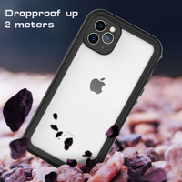 Coque de téléphone certifié personnalisé, housse étanche IP68, en PC + TPU, transparente, pour iphone 11 Pro Max, avec Service UPC gratuit pour Amazon/raspberry