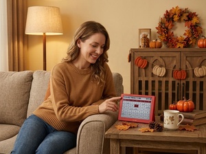 Calendrier électronique Intelevia Thanksgiving E-Paper 7 pouces HD, mural ou de bureau, modulaire, avec <span class=keywords><strong>carte</strong></span> Wi-<span class=keywords><strong>Fi</strong></span>, mise à jour automatique, longue autonomie de la batterie, affichage des jours fériés - Product Image 6