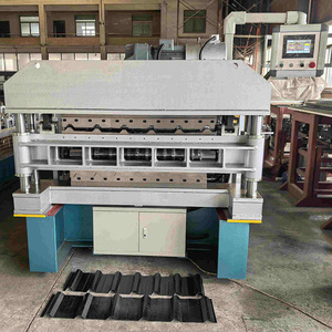 Machine de profilage à double couche à prix d'usine professionnel, découpe électrique de tôles de toiture métalliques, largeur d'alimentation de 1200 mm, provenance Chine - Product Image 2