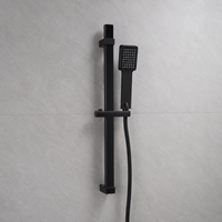 Ensemble de douche thermostatique mural chromé de luxe avec pommeau pluie et douchette à main, équilibrage de pression, universel