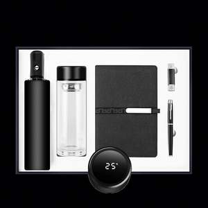 Produits innovants 2022, gourde isotherme à double paroi avec bloc-notes, haut-parleur et stylo, ensemble cadeau pour offres promotionnelles avec logo - Product Image 4