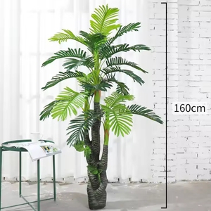4 Feet Indoor Home Decor Artifical Palm <b>Tree</b> Artificiel Real Touch Leaf <b>Artificial</b> Rubber Plant <b>Tree</b> for Living Room Decor - Product Image 4