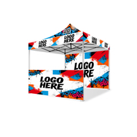 Tente pliante de 3x3m robuste pour événements extérieurs, impression personnalisée, toile polyester, pour plage, salon professionnel et exposition