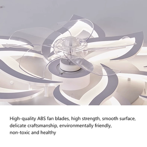 ไฟดอกไม้ LED อัจฉริยะทันสมัยพร้อมรีโมทคอนโทรล  พร้อมพัดลมเพดานปรับความสว่างได้ 6 ระดับ สำหรับห้องครัว ห้องนอน ห้องนั่งเล่น - Product Image 5