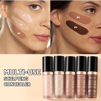 Fond de teint liquide cosmétique végétalien, correcteur de maquillage pour le visage, fini mat, longue tenue, couvrance totale, imperméable, multicolore, pour tous types de peau