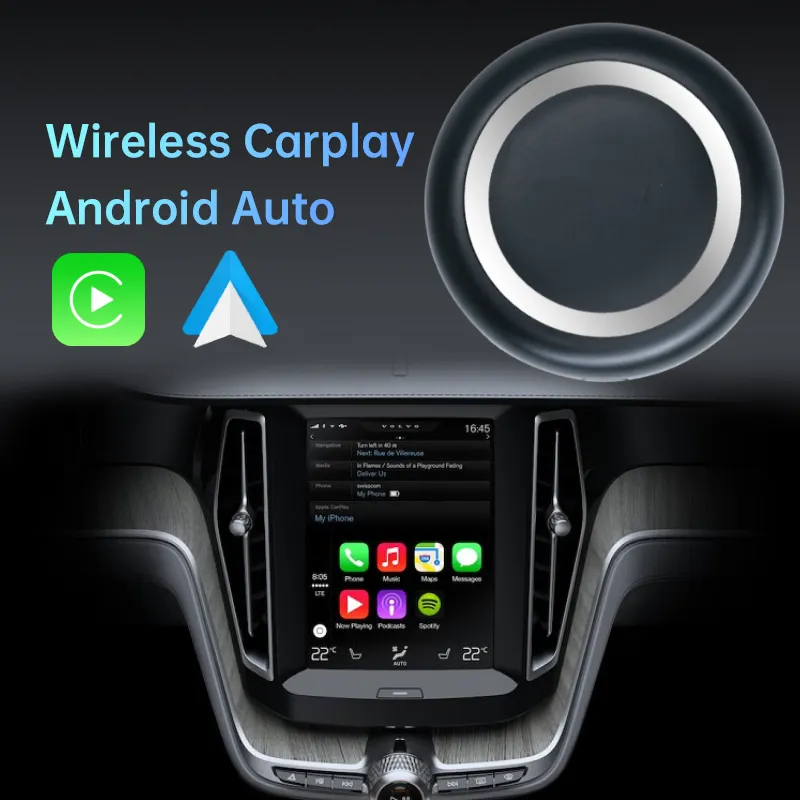 Evrensel android araba carplay 8G 128GB taşınabilir android 13 sistemi akıllı kutu Apple kablosuz Carplay araba Tiktok için Ai kutusu