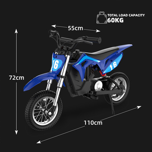 รถมอเตอร์ไซค์วิบากสำหรับเด็ก OEM ความเร็ว 35 กม./ชม. ระยะทางไกล รุ่นเล็ก - Product Image 3