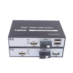 20KM HD-MI KVM USB-<span class=keywords><strong>extender</strong></span> met glasvezeltransceivers ondersteunt 1080P IR HD-MI optische vezel - Product Image 1
