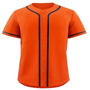 Camiseta de Béisbol Verde de Manga Corta Unisex, Transpirable, de Secado Rápido, Talla Grande, de Poliéster, con Botones al Frente, de Color Sólido, para Todas las Temporadas - Product Image 5