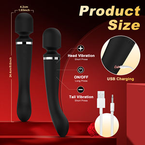 เครื่องนวดแบบแท่งวิเศษ แรงสั่นสะเทือนสูง นวดคลายกล้ามเนื้ออย่างล้ำลึก นวดทั่วร่างกาย นวดคลิตอริส  มอเตอร์เงียบ  วัสดุซิลิโคน ของเล่นผู้ใหญ่ - Product Image 5