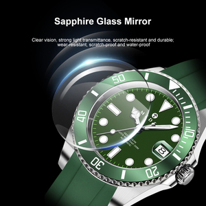 <span class=keywords><strong>Montre</strong></span> de poche de luxe pour homme, 20 BAR, <span class=keywords><strong>plongée</strong></span>, <span class=keywords><strong>bracelet</strong></span> en acier de 42 mm, marques luminescentes, mouvement automatique, <span class=keywords><strong>montre</strong></span> mécanique - Product Image 4