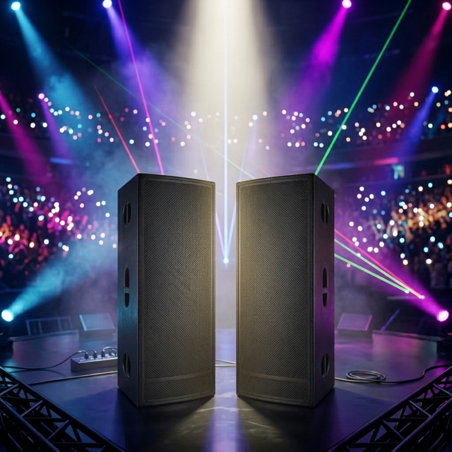Ipalead KS-215 15-Inch Active PA Speaker-2500W High Power Audio Conference System Simultaneous Interpretation Outdoor Events