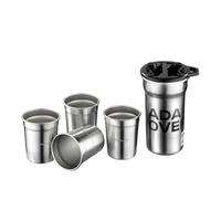 Mug à café en acier inoxydable 316, haute esthétique, avec poignée isolée, tasse portable pour le camping en plein air