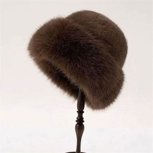 Gorro de Invierno para Mujer, Nuevo, Grueso, Cálido, de Imitación de Piel, Versátil, de Felpa, con Textura Alta - Product Image 4