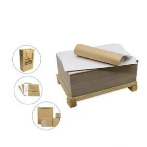 factory wholesale 170gsm top white Kraft brown Back Coated Duplex Paper Board