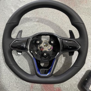 Volant personnalisé adapté aux VW Mk8 gti <span class=keywords><strong>8</strong></span> R <span class=keywords><strong>Golf</strong></span> <span class=keywords><strong>8</strong></span> Mk7 CC POLO R-LINE PASSAT GTD GTS <span class=keywords><strong>GTE</strong></span> Volant en fibre de carbone - Product Image 3