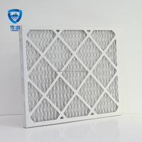 Vente directe usine : Filtres à air plissés personnalisables pour panneaux CVC, pré-filtres à air et filtres à air pour fours AC, pour usage industriel