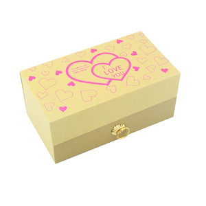Two Layer Drawer Black Cardboard Gifts Custom Luxury Wedding Favors Chocolate Box - Product Image 4