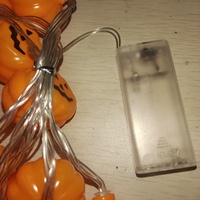 SHUNER YLDS-LED29-ZYHL Batteriebetriebene Wasserdichte Plastik-Halloween-Kürbis-LED-Lichterkette für Außendekoration
