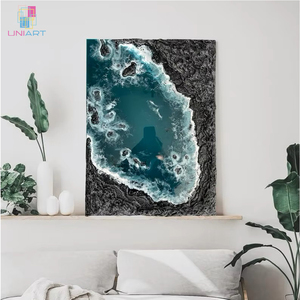 Pittura su ordinazione 3D fatta a mano della resina di cristallo liquido della parete astratta arte Geode della resina epossidica arte murali <span class=keywords><strong>per</strong></span> <span class=keywords><strong>il</strong></span> <span class=keywords><strong>soggiorno</strong></span> - Product Image 4