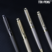 Stylo à bille en métal de luxe, classique, élégant, coûteux, avec logo personnalisé, pour le bureau et les affaires