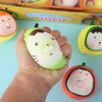 Jouet Squishy Fruité Durian Ananas Anti-Stress TPR à Remontée Lente Mini Fidget à Presser Cadeau Nouveauté pour Enfants et Adultes Vente en Gros