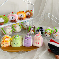 Boneka Plush Kue Kawaii Grosir, Mainan Boneka Makanan Kreatif Kecil, Liontin Makanan, Hadiah Ulang Tahun Anak, Dekorasi, OEM, Logo Custom, Grosir