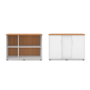Meuble de rangement latéral en bois de haute qualité pour bureau, dimensions optimisées - Product Image 5
