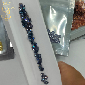 Xingsial Mossanite venta al por mayor 1,5 MM 3,0 MM para anillo <span class=keywords><strong>de</strong></span> compromiso VVS1 tamaño pequeño corte princesa <span class=keywords><strong>zafiro</strong></span> Color <span class=keywords><strong>azul</strong></span> moissanita suelta - Product Image 4