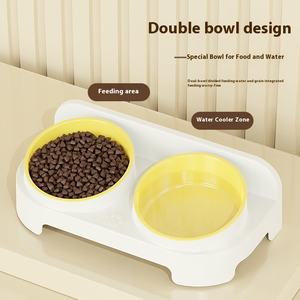 Eco-Friendly Duplo Dog and Cat Bowl Leak-Proof Plastic <span class=keywords><strong>Pet</strong></span> <span class=keywords><strong>Food</strong></span> e Bacia de Água Lavável Dog <span class=keywords><strong>Food</strong></span> <span class=keywords><strong>Dish</strong></span> Substituição - Product Image 2