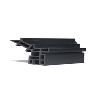 Accessoires pour portes et fenêtres en PVC ABS, profil d'extrusion personnalisable à haute dureté
