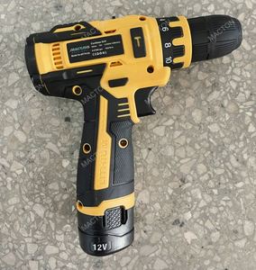 12V 1500mAh Li-ion Battery Variable Speed 2 Batteries Screwdriver Brush Motor Electric Cordless Hand <b>Drill</b> Set - Product Image 3