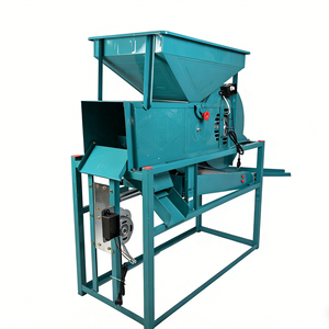 เครื่องทำความสะอาดเมล็ดพืชอเนกประสงค์กำลังการผลิตสูง พร้อมมอเตอร์ สำหรับข้าว ข้าวสาลี ถั่ว  พร้อมตะแกรงสั่นสะเทือน 800-1000 กก./ชม. - Product Image 2