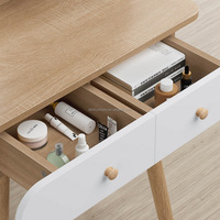 Table de toilette MDF Chapel Price avec miroir pour chambre à coucher