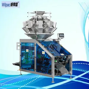 Fully automatic multi-head weigher 5g powder 3 three side seal bag vertical automatic seed packing and filling machine