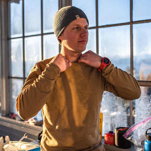 Sous-vêtements thermiques en laine mérinos respirants à manches longues pour homme pour la randonnée hivernale, le <span class=keywords><strong>ski</strong></span>, couche de base sans couture - Product Image 5