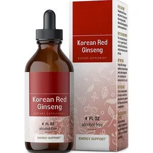 OEM Ginseng Liquid Korean Red Ginseng Extract Liquid Drops Provide Energy Panax Ginseng Drops Supplement