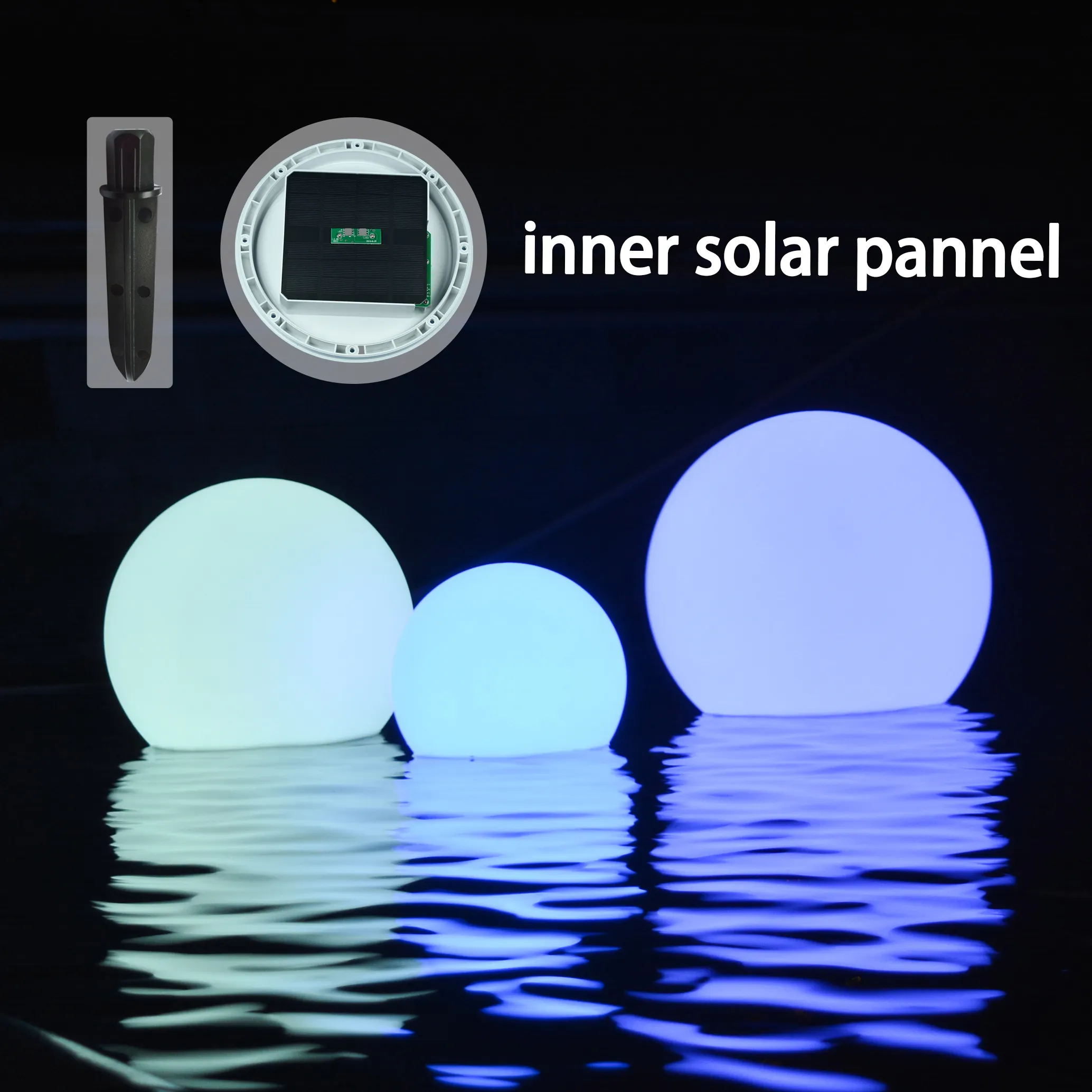 Floating Led Balls BSCI Solar Led Party Waterproof Led Christmas Party Swimming Pool Floating Ball Display Light Xmas Balls With Colors Change