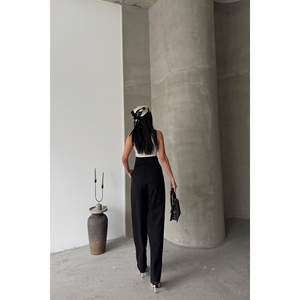 กางเกงขายาวสีดำสำหรับผู้หญิงแบรนด์ดีไซเนอร์ - Product Image 1