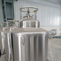 Stockage cryogénique 100L Stockage d'hélium liquide Dewar Cylindre d'hélium liquide Dewar