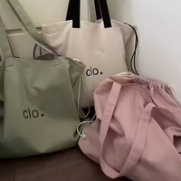 Sac fourre-tout en toile recyclée avec logo personnalisé, épais et durable, sac de shopping avec logo de marque, sac fourre-tout respectueux de l'environnement