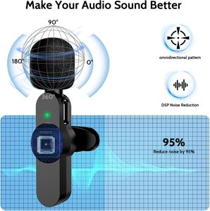 2024 vimi New Arrival K033 thấp sự chậm trễ dài khoảng cách <span class=keywords><strong>2</strong></span>.<span class=keywords><strong>4GHz</strong></span> 2in1 Micro không dây cho tất cả các điện thoại - Product Image 4