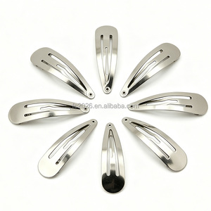 <span class=keywords><strong>Barrettes</strong></span> à <span class=keywords><strong>cheveux</strong></span> sans trou en forme de goutte d'eau, pinces à <span class=keywords><strong>cheveux</strong></span> rondes en acier inoxydable, <span class=keywords><strong>barrettes</strong></span> antidérapantes - Product Image 2