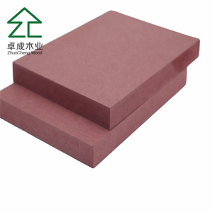 Hiện đại 18 mét 25 mét Đỏ chống cháy chống cháy ván MDF với gỗ Veneer bề mặt <span class=keywords><strong>E2</strong></span> formaldehyde tiêu chuẩn khí thải cho cửa lõi - Product Image 1